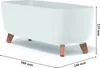 nabbi Kunststoff-Pflanzgefäß auf Beinen DGCL600 58 cm - Produktbild-Vorschau 12