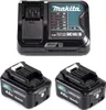 A Makita power source kit with a charger and two batteries. Anteprima dell’immagine prodotto