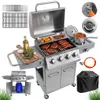 Grill gazowy ogrodowy 14,5kW BERGMANN NL004 5 palników stal Podgląd zdjęcia produktu 1