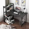 Computer-Schreibtisch, schwarz, , Schreibtisch mit Regal, Produktbild-Vorschau 5