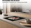 KitchenYeah© Herdabdeckplatte Blumen - Rosa - Schwarz - Produktbild-Vorschau 7