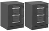 Set aus 2 modernen Nachttischen mit je 3 Schubladen fš¹r Produktbild-Vorschau 1