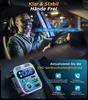 A man driving a car at night, with a close-up of a car accessory. Produktbild-Vorschau