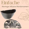 Blumentopf Wand Wandblumentopf Wandvase Anthrazit Produktbild-Vorschau 6