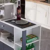 Chariot de cuisine FCH sur roulettes, avec 3 étagères, un Voir les images du produit 6