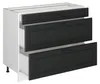 Meuble cuisine Vicco R-Line Anthracite campagne/Blanc 100cm Voir les images du produit 3