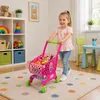 Chariot de courses pour enfants, rose, 46 pièces, 52 cm Voir les images du produit 3