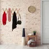 Relaxdays Wandgarderobe Holz, ausziehbare Garderobenleiste, Produktbild-Vorschau 2