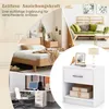 COSTWAY Nachttisch mit Schublade & offenem Fach, kleiner Produktbild-Vorschau 6