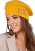 Vivisence Baskenmütze Damen mit Blumenapplikation Produktbild-Vorschau 1