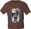 T-Shirt mit Print - Indianer Adler Totenkopf - 92006 Produktbild-Vorschau 1