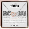 An meine Freundin - Verbundene-Herzen-Halskette für Damen - Produktbild-Vorschau 1