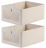 Beige Kleideraufbewahrungsbox-Organizer, 2-teilig Produktbild-Vorschau 4