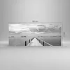 Bilder auf glas - Einteilig - Holz Brücke Meer - 120x50cm - Produktbild-Vorschau 3