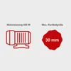 Diagrams illustrating product specifications. Produktbild-Vorschau