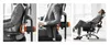 A collage of three images showing a man in a suit using an ergonomic office chair in different positions, demonstrating its features. Náhľad obrázku produktu