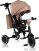 A beige and black Lionelo Tris Plus tricycle is shown against a white background. Podgląd zdjęcia produktu