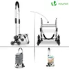 VOUNOT® Aluminium Einkaufstrolley Treppensteiger, Trolly Produktbild-Vorschau 3