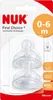Nuk 10.124.015 FC+ TAGLIA 1 M SIL COLLO LARGO 0-6 M Ciuccio Anteprima dell’immagine prodotto 3