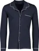 Schiesser Pyjama marineblau Baumwolle normale Passform Produktbild-Vorschau 2