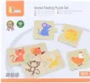Drevené puzzle Viga „Nakŕm zvieratko“ – puzzle o tom, čo Náhľad obrázku produktu 1