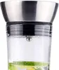 Wasserkaraffe 1L Edelstahl Karaffe Ausgießfunktion Glaskrug Krug Voir les images du produit