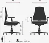 Topstar® ST19U G20 Fitness otočné kreslo SITNESS 15 čierne Náhľad obrázku produktu 9