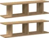 vidaXL Wandregale 2 Stk. Artisan-Eiche 75x18x20 cm Produktbild-Vorschau 1