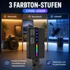 6,5W LED Kameraleuchte – 2700–6500 K, 1800 mAh, RGB, CRI Produktbild-Vorschau 4