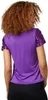 Pailletten-Kurzarm-Shirt - lila, XL Produktbild-Vorschau 4