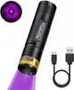 365nm UV Taschenlampe Alum 3W Aufladbar Mini Schwarzlicht Produktbild-Vorschau 1