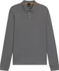 Boss Orange grau Polo Langarm Slim Fit Baumwolle Produktbild-Vorschau 4