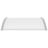 vidaXL Türvordach Grau und Transparent 120x75 cm PC Produktbild-Vorschau 18