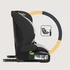 A side view of a car seat with a graphic overlay indicating its safety features. Produktbild-Vorschau