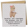 Mr. & Mrs. Panda Grußkarte Auszubildende Kopierer - Grau Produktbild-Vorschau 1