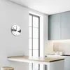 Glasuhr Wanduhr Küchenuhr Echt-Glas 30fi cm Steine Spa weiß Produktbild-Vorschau 5