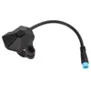 A black electric bike controller with a cable and connector. Náhled obrázku produktu