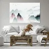 Bild auf Leinwand - Leinwandbild - Einteilig - Berge Vögel Produktbild-Vorschau 6