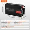 Měnič VEVOR se sinusovým průběhem, 1500 W DC 12 V AC 230 V Náhled obrázku produktu 15