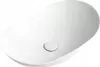 A white oval washbasin with a drain. Náhľad obrázku produktu