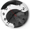 Wanduhr - Rund - Glasuhr - Abstraktion Form Figur - 30x30cm Produktbild-Vorschau 1