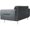 BEAUTYSOFA | 3-Sitzer Sofa VENEZIA Samtstoff Dunkelgrau – Produktbild-Vorschau 5