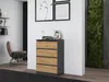 Topeshop M4 ANTRACYT/ARTISAN, Anthrazit, Eiche, 4 Produktbild-Vorschau 6