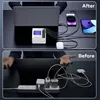 USB nabíječka, 60W 8 portů USB nabíjecí stanice 12A USB C s Náhled obrázku produktu 2