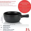 KELA Pánev na sýr Fondue Basel Ø22,5 cm keramická černá Náhled obrázku produktu 8