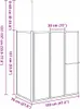 vidaXL Badewannenbildschirm Matt 120 x 70 x 137 cm Produktbild-Vorschau 8