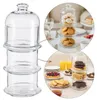 Pasabahce mini pâtisserie 3 étages en verre transparent 9,5 Voir les images du produit 9