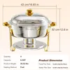 WARMOUNTS Chafing Dish 4er Set 6,5QT Buffet Warmhalter aus Produktbild-Vorschau 12