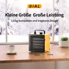 Termoventilatore elettrico mobile SIAL PA2 - Riscaldatore Anteprima dell’immagine prodotto 2