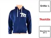 Makita Hoodie mit Reißverschluss Größe L ( 98P145 ) Farbe Produktbild-Vorschau 1